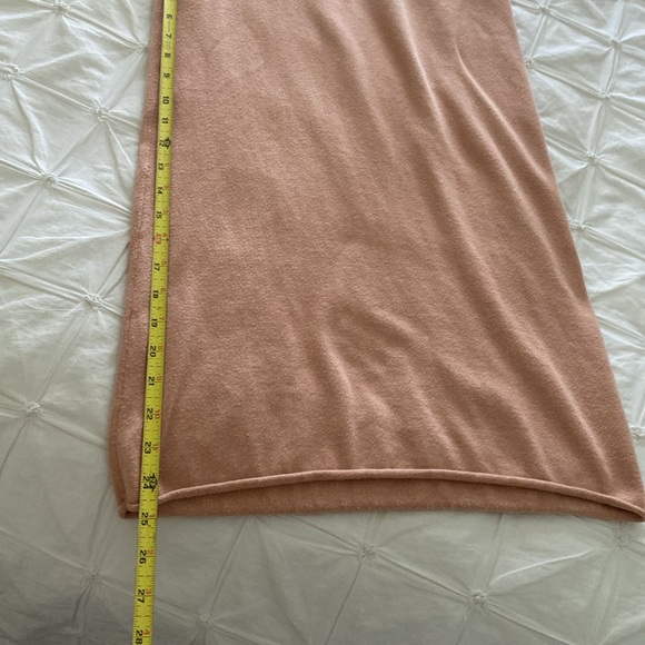 Lunya wide leg crop elastic waist lounge pants in color nutmeg - Picture 7 of 11